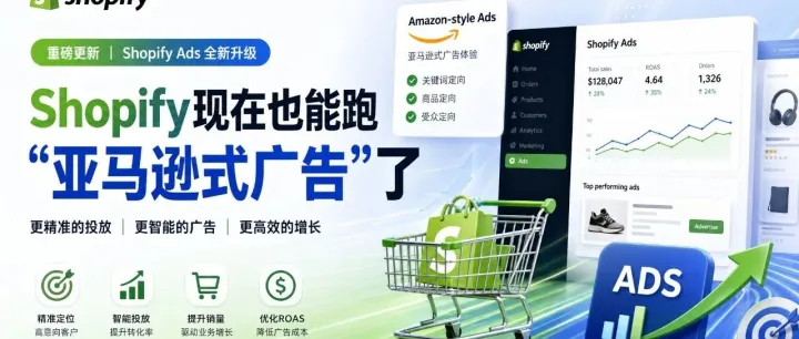 <em>Shopify</em>现在也能跑"亚马逊式广告"了