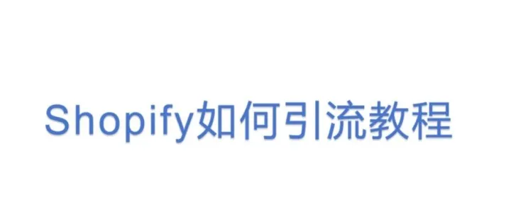 <em>Shopify</em>独立站引流的全渠道策略