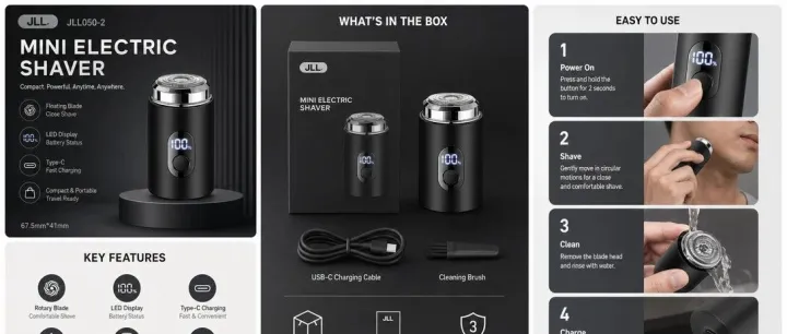 跨境全品类出图工作流嵌入ChatGPT-image-2开始工业流水线出图强到离谱！（测试产品：剃须刀）