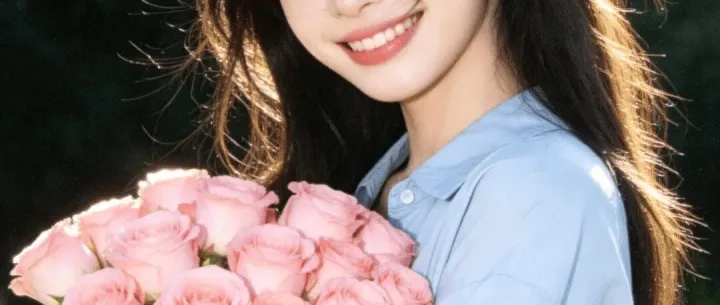 普通人复刻刘亦菲同款手捧花照，AI一键拍出女神气质