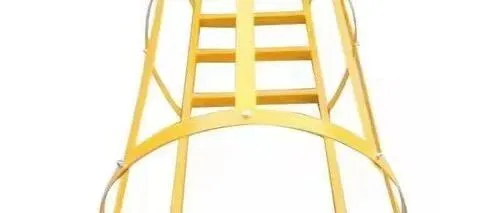 玻璃钢护笼爬梯外墙检修直梯围栏