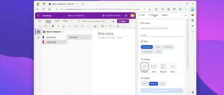 OneNote 中的 Copilot 进一步提升了对笔记内容的理解能力