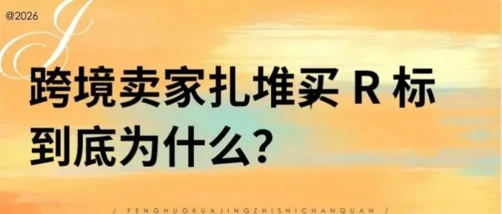 为什么越来越多跨境卖家，都直接入手现成 R 标？