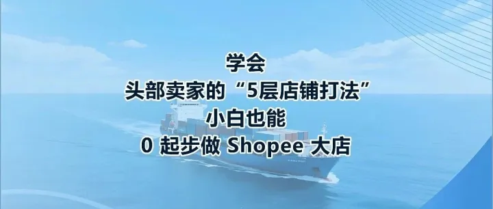 80% 跨境新手还在瞎铺货！学会头部卖家的 5 层店铺打法，小白也能 0 起步做 Shopee 大店