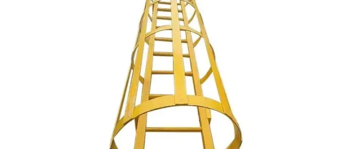 玻璃钢绝缘防护笼梯厂房登高梯