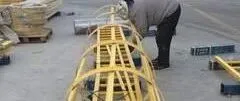 玻璃钢爬梯 化工厂检修平台用 水井消防斜绝缘梯
