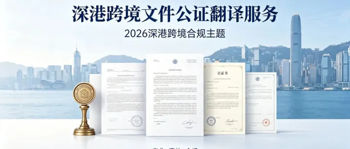 深圳翻译公司怎么选？2026深港跨境文件公证避坑指南