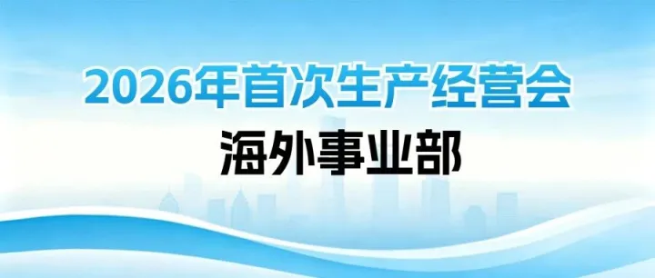 擘画海外新蓝图 实干担当启新篇——海外事业部2026年度首次生产经营会圆满召开