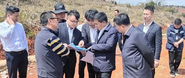 集团领导张军一行赴云南大牛二期风电场项目考察调研