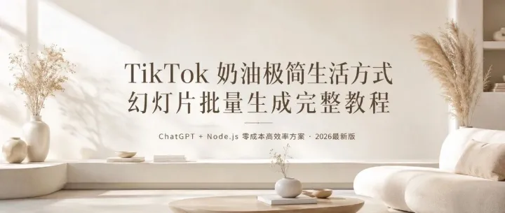 用 CODEX + Node.js 批量生成 TikTok 图文完整教程