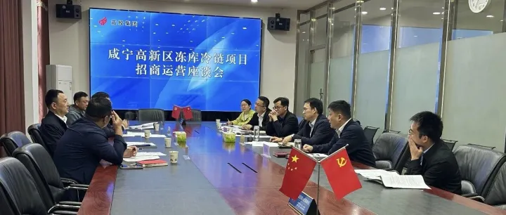 马飞飞赴咸宁出席冻库冷链项目招商运营座谈会并深入项目一线检查指导工作
