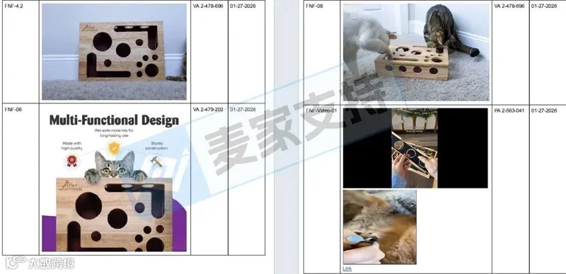 6-cv-00530宠物爆款隐匿维权！160店铺中招猫咪指甲锉益智盒，已TRO冻结！"