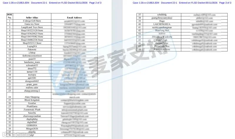 6-cv-21853，Zoonomaly成功维权，48个涉案店铺资金被TRO冻结！"