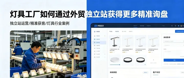 灯具工厂如何通过外贸独立站获得更多精准询盘？（上）
