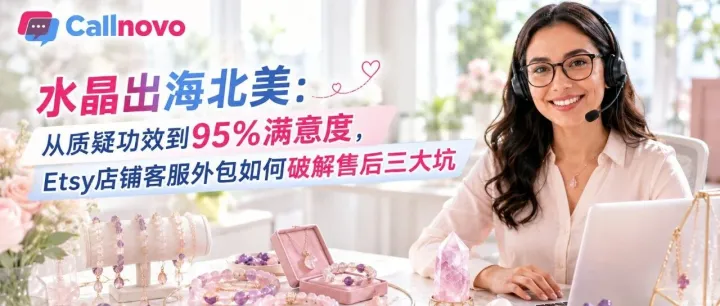 水晶出海北美：从质疑功效到95%满意度，Etsy店铺客服外包如何破解售后三大坑