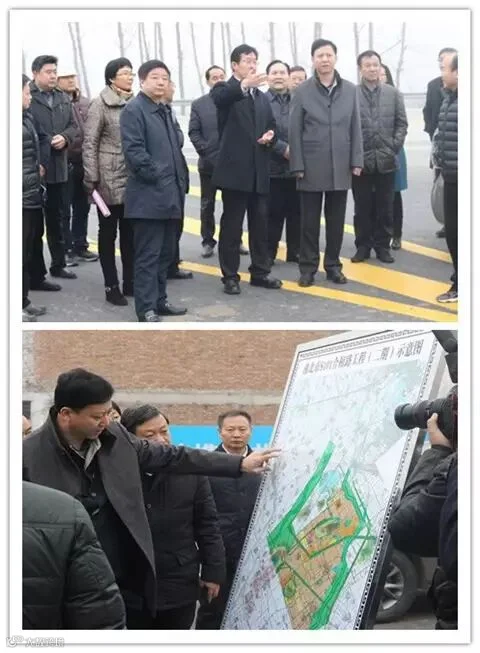20150105淮北市市长黄晓武一行莅临淮北S101项目检查指导.jpg