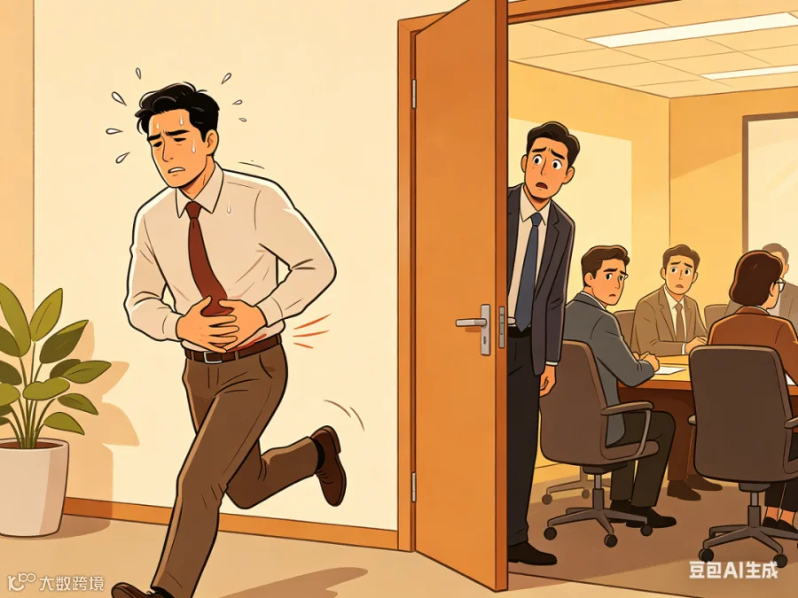 会议室男人不适场景插画.png