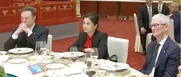 中美国宴坐C位，那个坐在马斯克和库克中间的湖南女人不简单