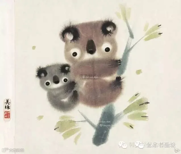 惹人怜爱!韩美林动物水墨作品欣赏