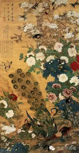 清代 陈嘉选《玉堂富贵图》