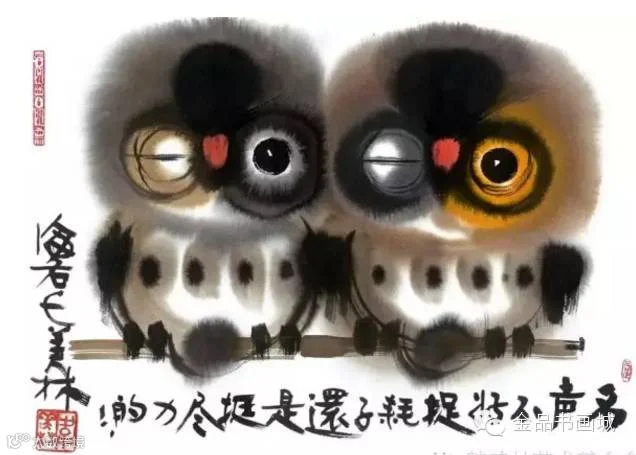 惹人怜爱!韩美林动物水墨作品欣赏