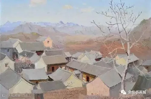 ▲ 吴冠中《京郊山村》