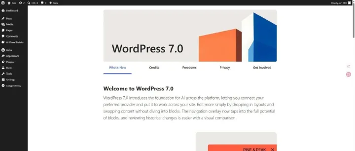 WordPress 7.0 正式发布！ 7大亮点！