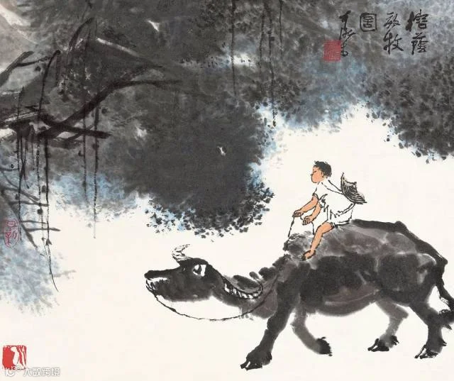 【数风流人物】李可染画牛欣赏