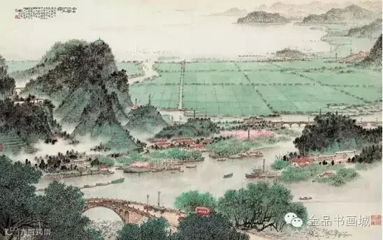 钱松喦 今日江南分外娇 124×193cm 1974年 无锡博物院藏