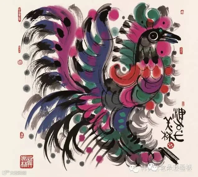 惹人怜爱!韩美林动物水墨作品欣赏