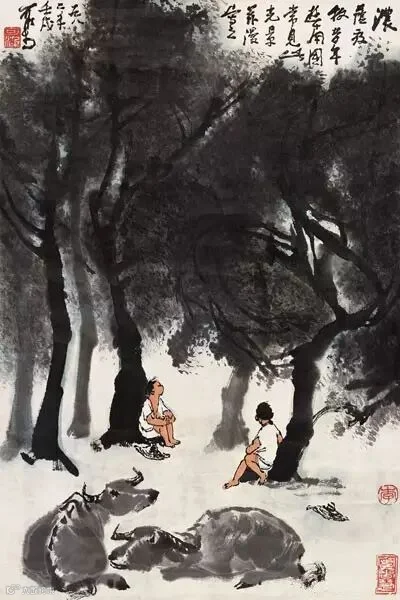 【数风流人物】李可染画牛欣赏
