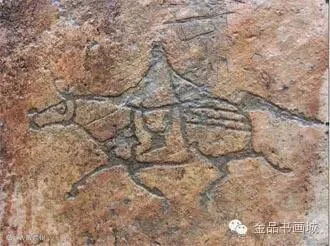 (岩画是常见的原始美术形态,儿童画、农民画和精神病人的画就属于原始美术。)