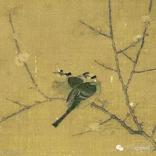 赵佶 - 山禽腊梅图 局部