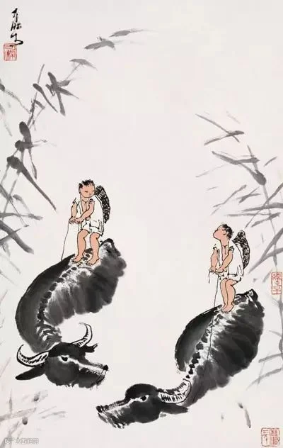 【数风流人物】李可染画牛欣赏