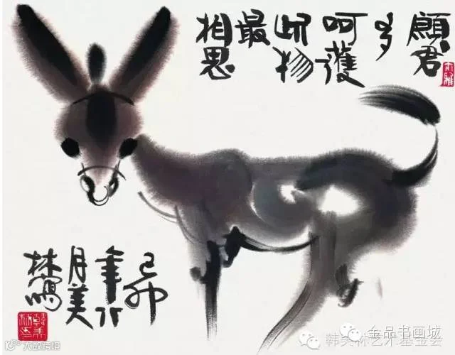 惹人怜爱!韩美林动物水墨作品欣赏