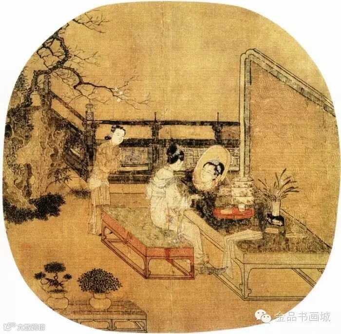 北宋·苏汉臣《靓妆仕女图》 现藏美国波士顿美术馆