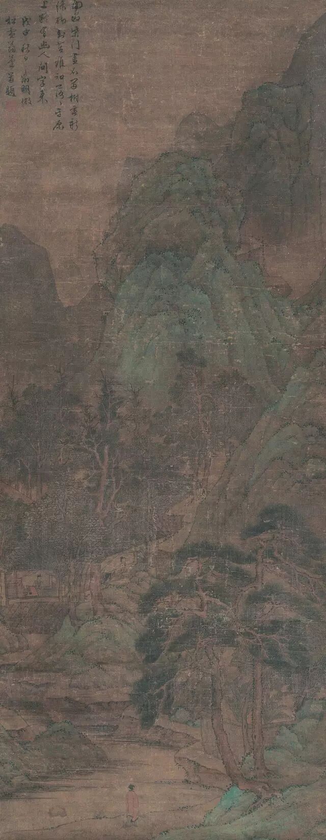 文徵明 <wbr><wbr><wbr>绢本山水<wbr><wbr><wbr>立轴等作品选