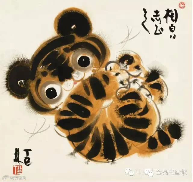 惹人怜爱!韩美林动物水墨作品欣赏