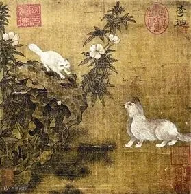 宋李迪《狸猫图》