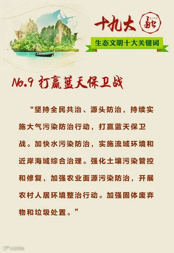 守护绿水青山:十九大报告都说了啥