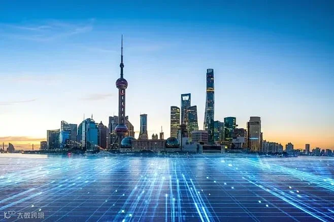 中国上海外滩陆家嘴金融中心图片下载