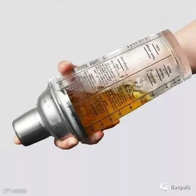 cocktail shaker with drink recipes