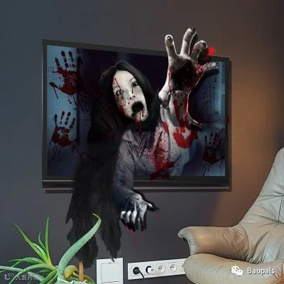 3d halloween wallpaper sticker