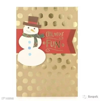 snowman christmas card