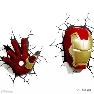 3D Marvel wall figures