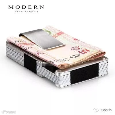 Modern Simple Stainless Steel Clip Wallet