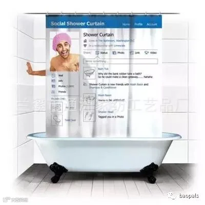 facebook shower curtain
