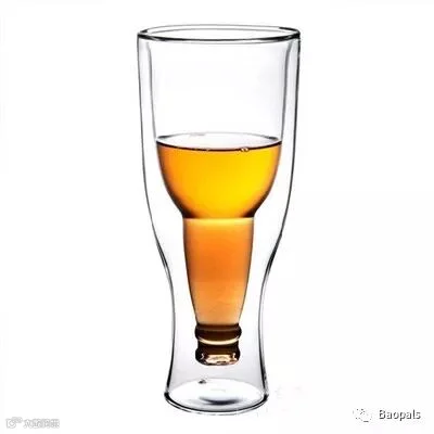 creative inverted d beer glass