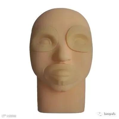silicone makeup practice head