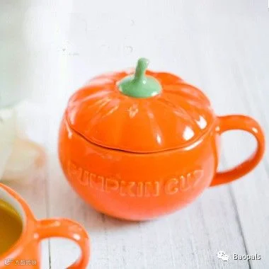 ceramic pumpkin mug